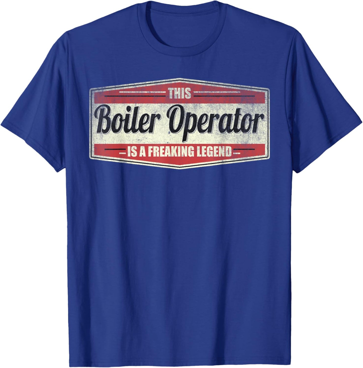 Funny Profession Quote Vintage Boiler Operator T-Shirt - T-Shirt | Royal