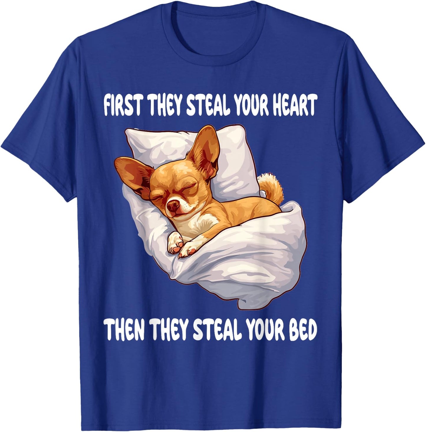 Chihuahua Chiwawa Sleeping Pajamas Nightgown T-Shirt - T-Shirt | Royal