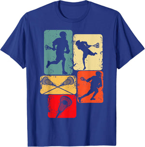 Lacrosse Boys Kids Men Youth T-Shirt - T-Shirt | Royal