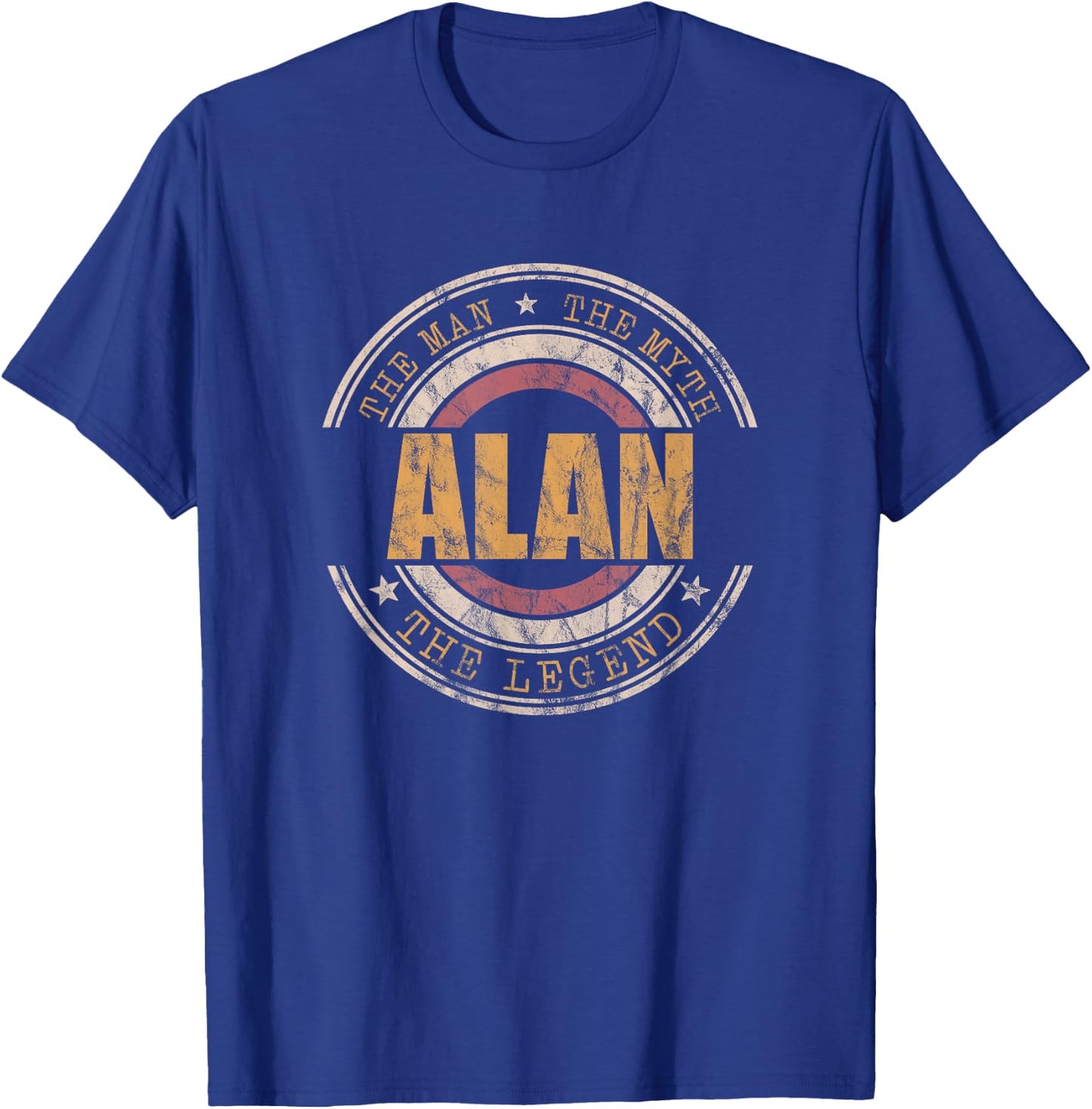Alan The Man The Myth The Legend First Name Alan T-Shirt - T-Shirt | Royal