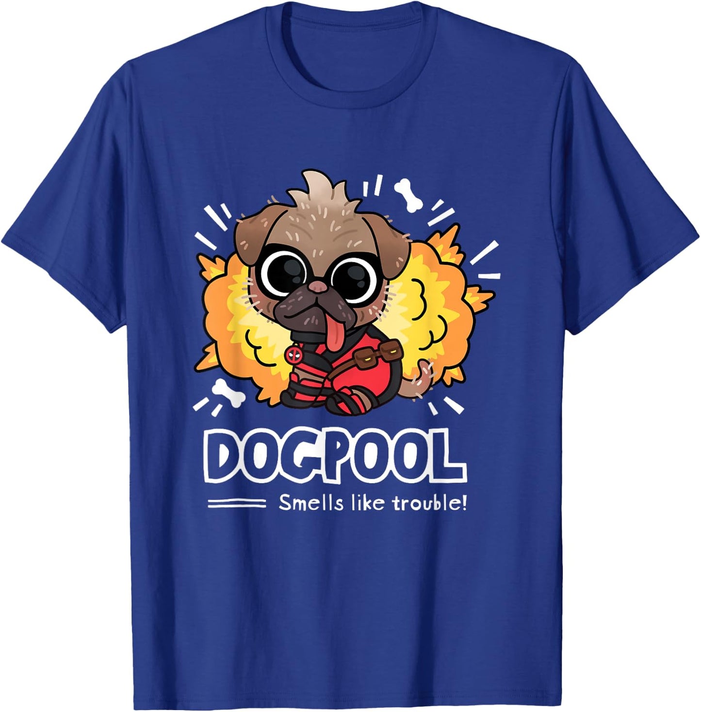 Marvel Deadpool & Wolverine Smells Like Trouble Dogpool T-Shirt - T-Shirt | Royal