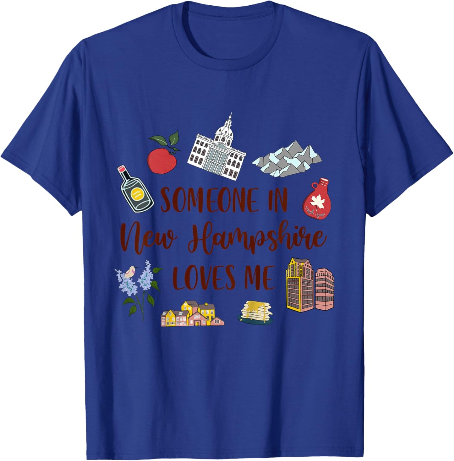 Kids New Hampshire Baby Travel Someone In New Hampshire Loves Me T-Shirt - T-Shirt | Royal