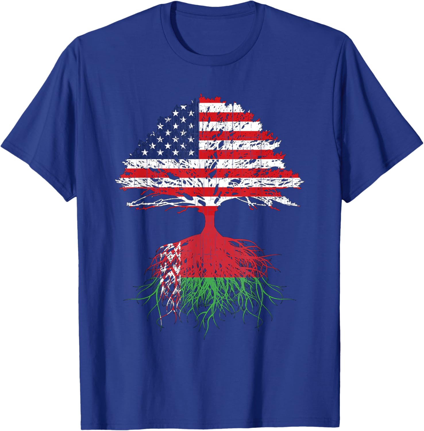 Belarus Roots American Grown Belarussian Shirt Men Women Kid T-Shirt - T-Shirt | Royal