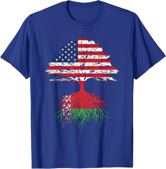 Belarus Roots American Grown Belarussian Shirt Men Women Kid T-Shirt - T-Shirt | Royal