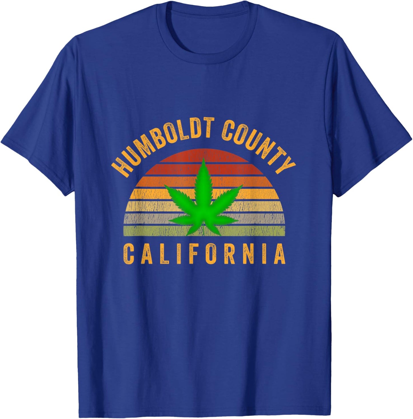Humboldt County California Hemp Farmer Grower Weed Marijuana T-Shirt - T-Shirt | Royal