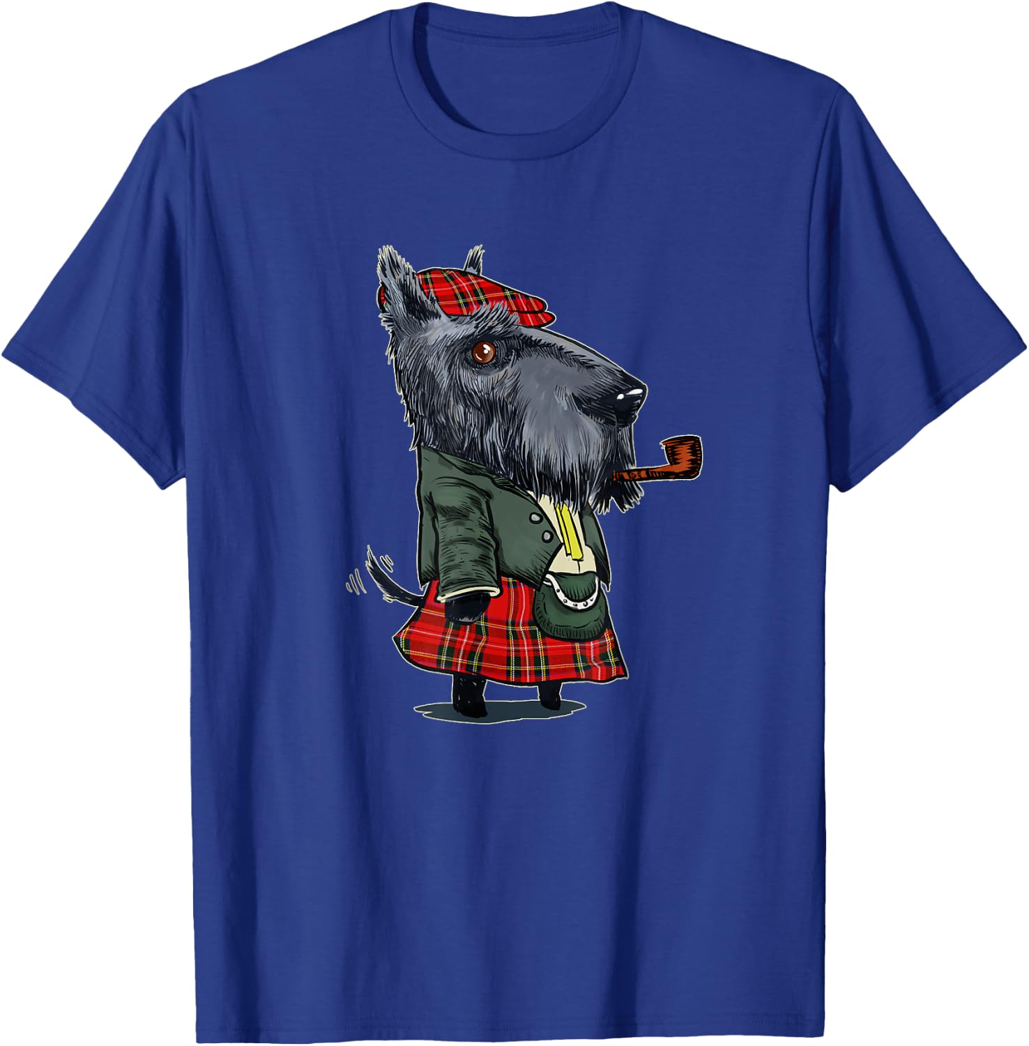 Funny Scottish Terrier Scotland Kilt Gift T-Shirt - T-Shirt | Royal