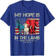 My Hope is in the Lamb Elephant Donkey USA Funny Scripture T-Shirt - T-Shirt | Royal