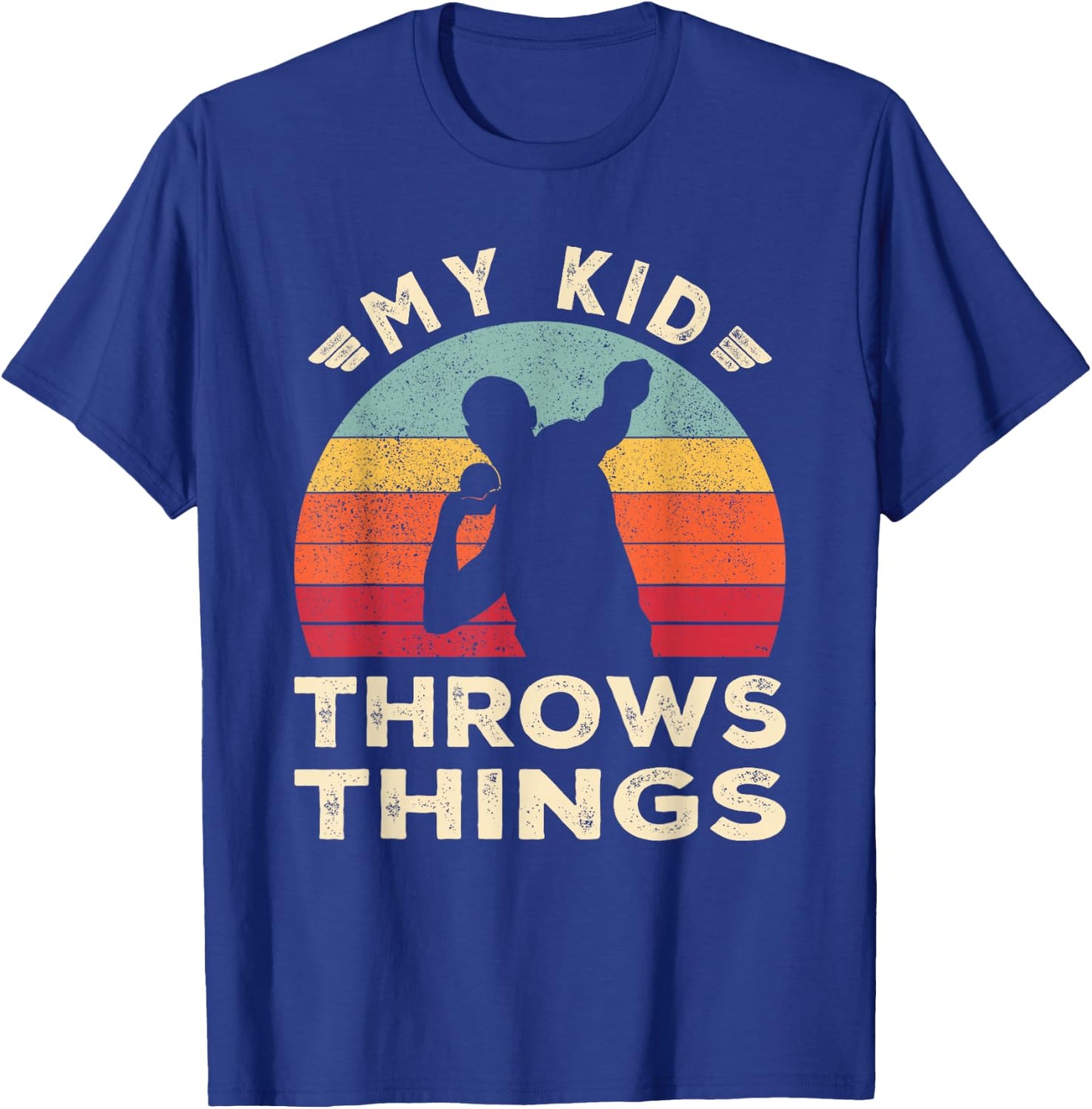 Track and Field Mom Shot Put Dad T-Shirt - T-Shirt | Royal