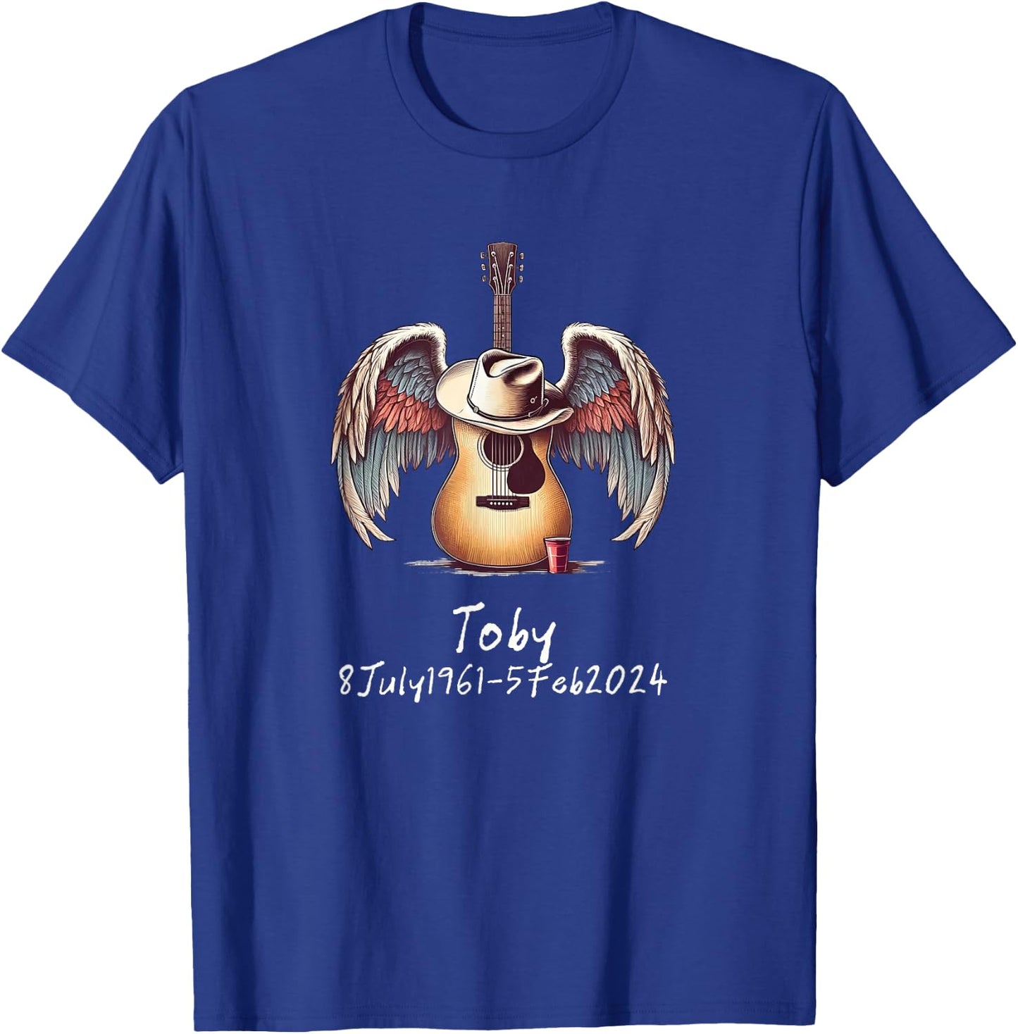 Toby Wings Guitar Red Cup T-Shirt - T-Shirt | Royal