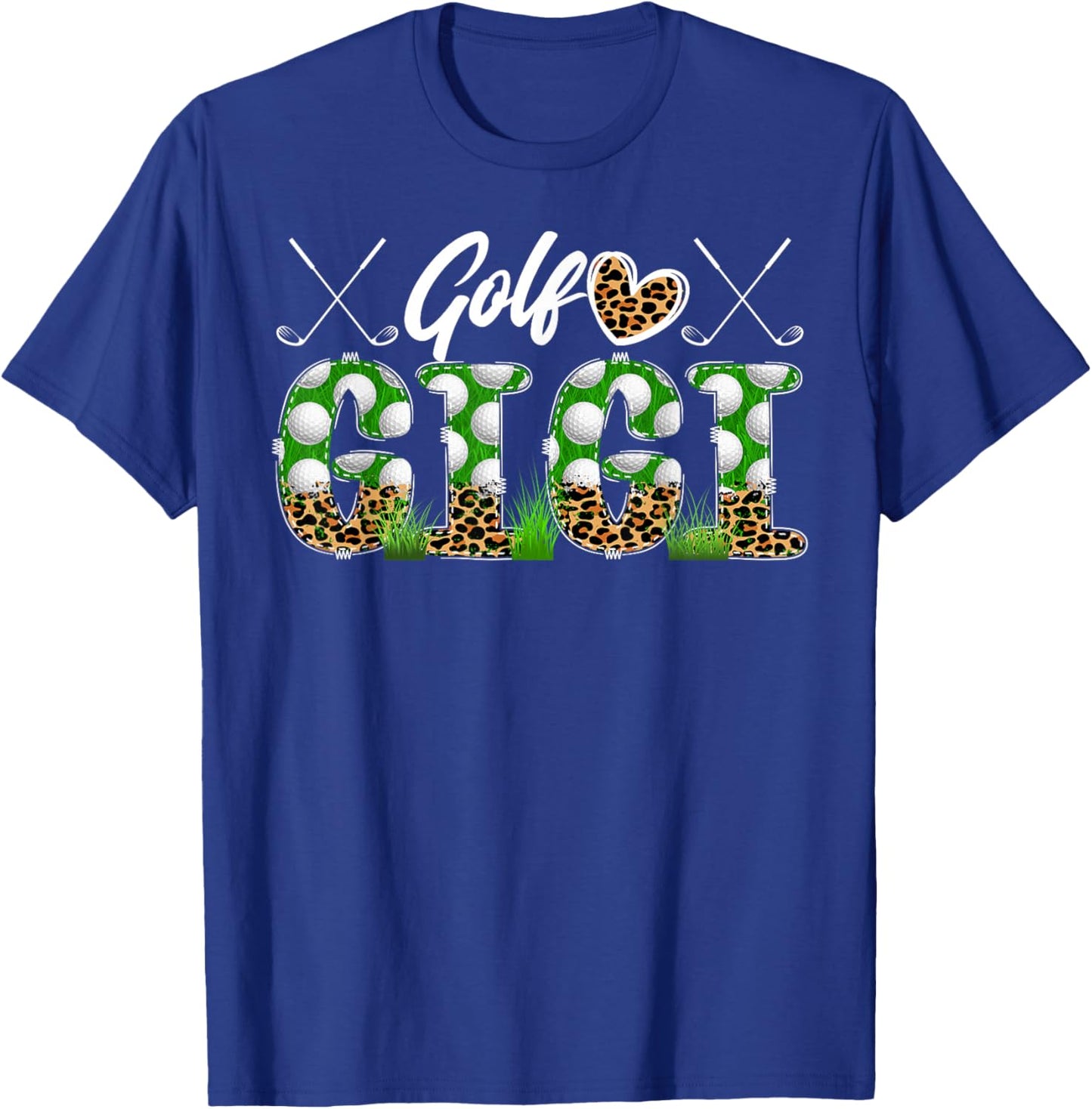 Golf Gigi Of A Golf Player Gigi Leopard Golfer Gigi T-Shirt - T-Shirt | Royal