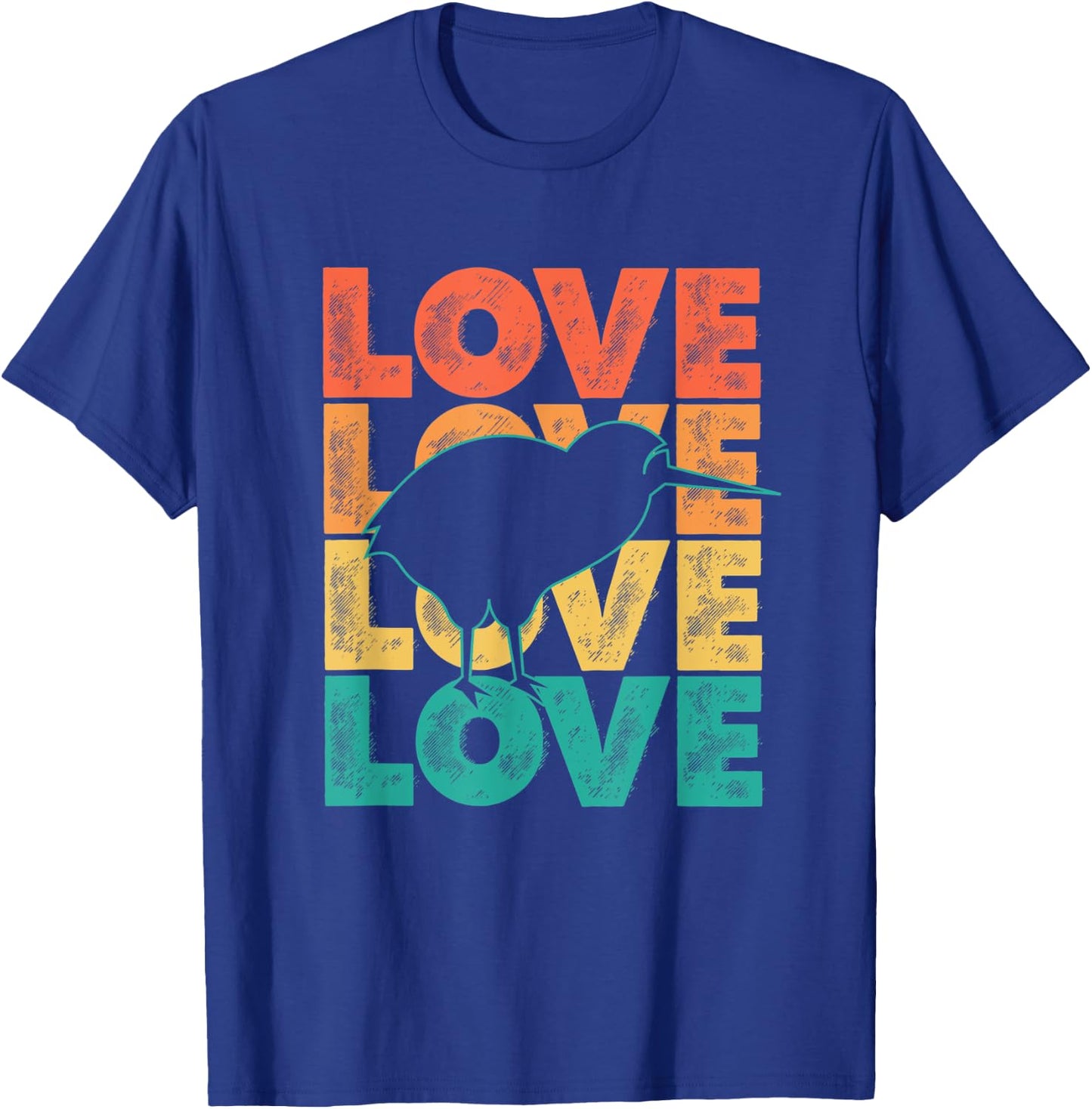 Cute Retro I Love Kiwi Theme Idea For Birds Lovers T-Shirt - T-Shirt | Royal