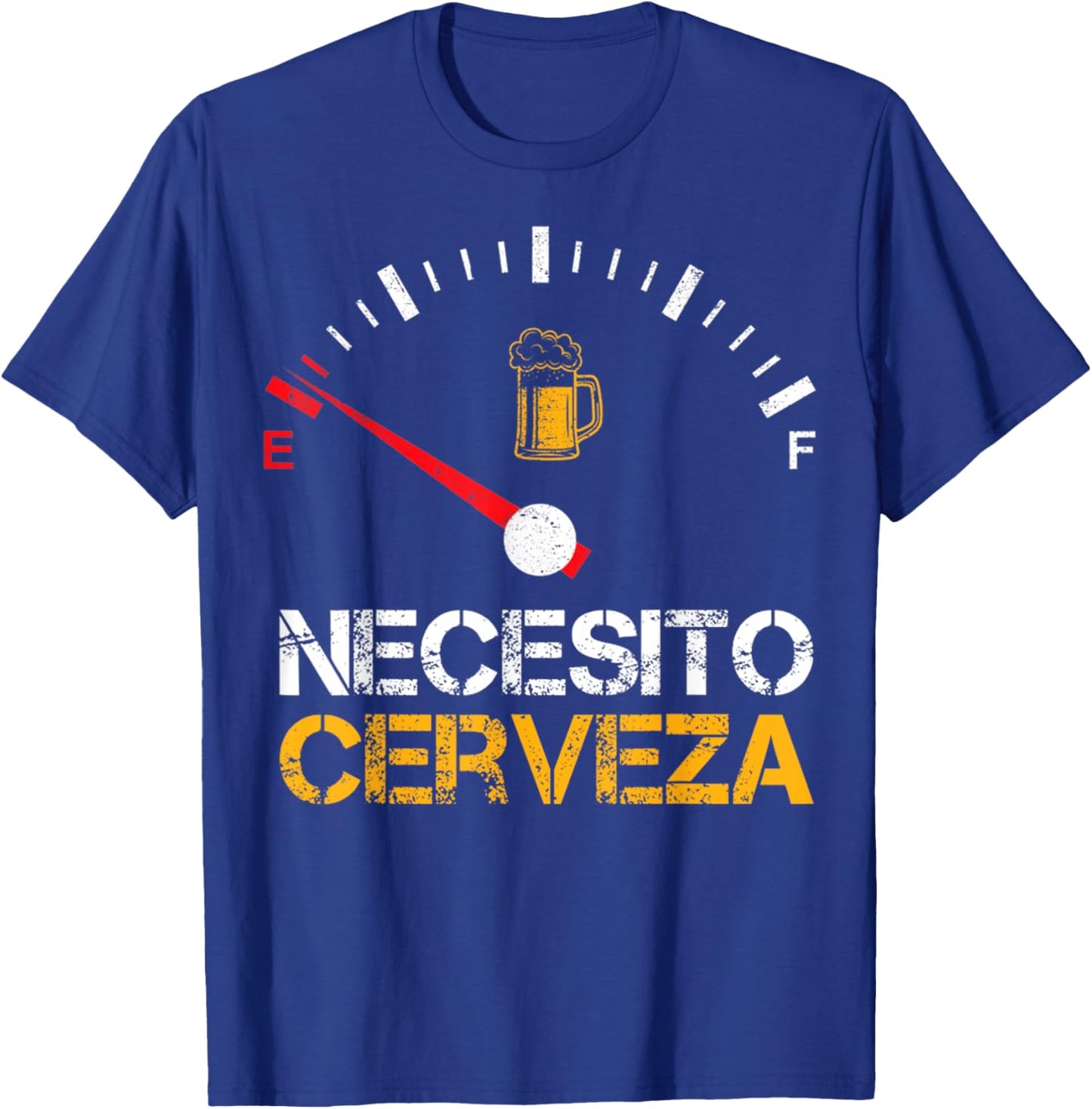 Necesito Cerveza Funny Quote Saying Spanish Beer Lover T-Shirt - T-Shirt | Royal