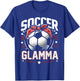 Soccer Glamma Cute Soccer Sports Mother's Day T-Shirt - T-Shirt | Royal