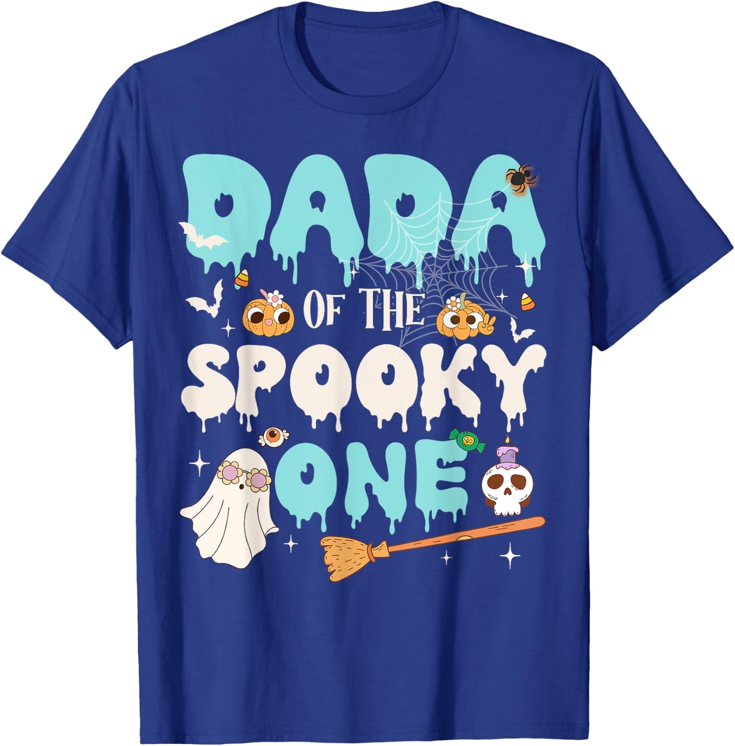 Dada of The Spooky One Boy 1st Birthday Halloween Family T-Shirt - T-Shirt | Royal