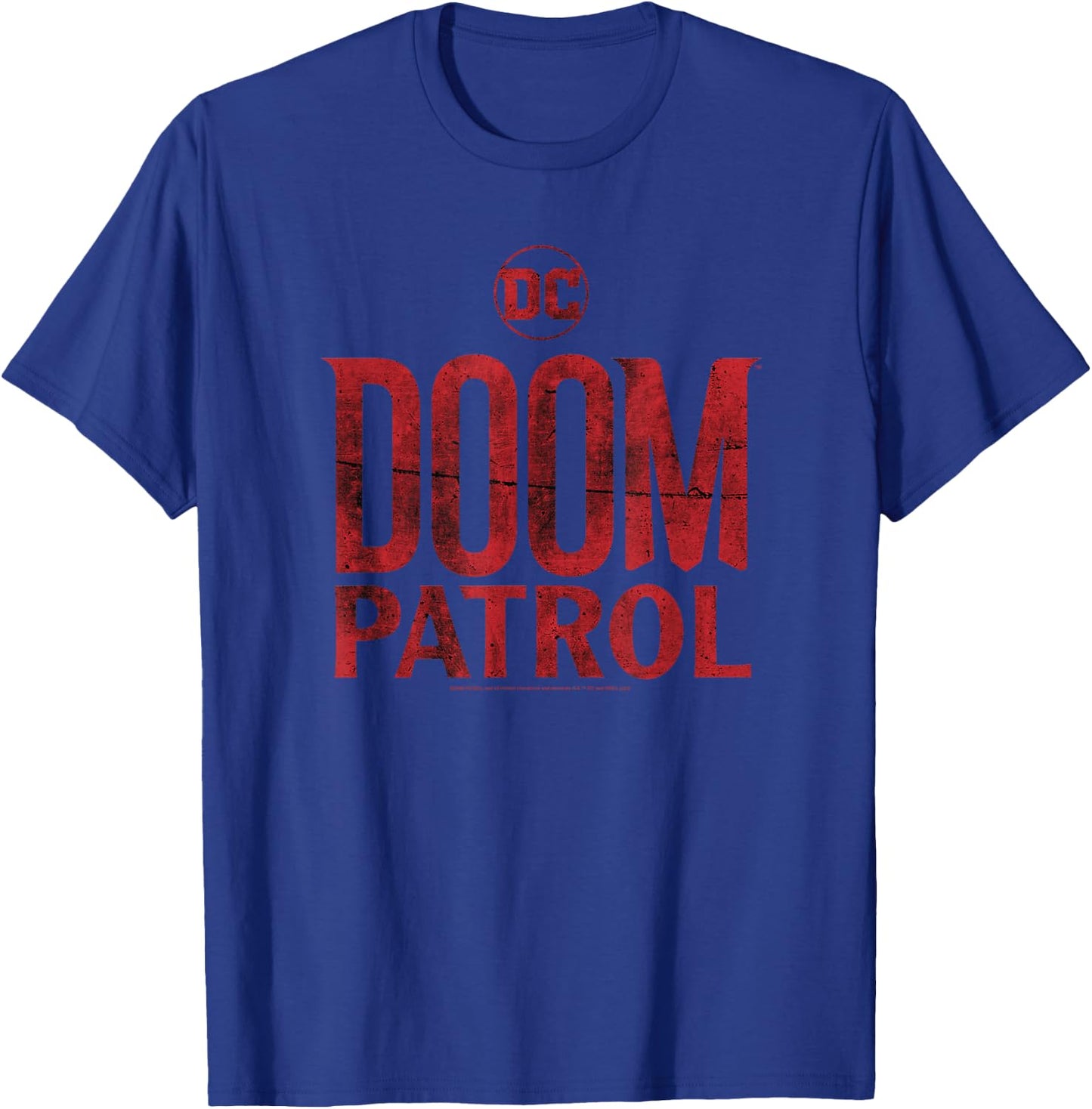 Doom Patrol Main Title Logo T-Shirt - T-Shirt | Royal