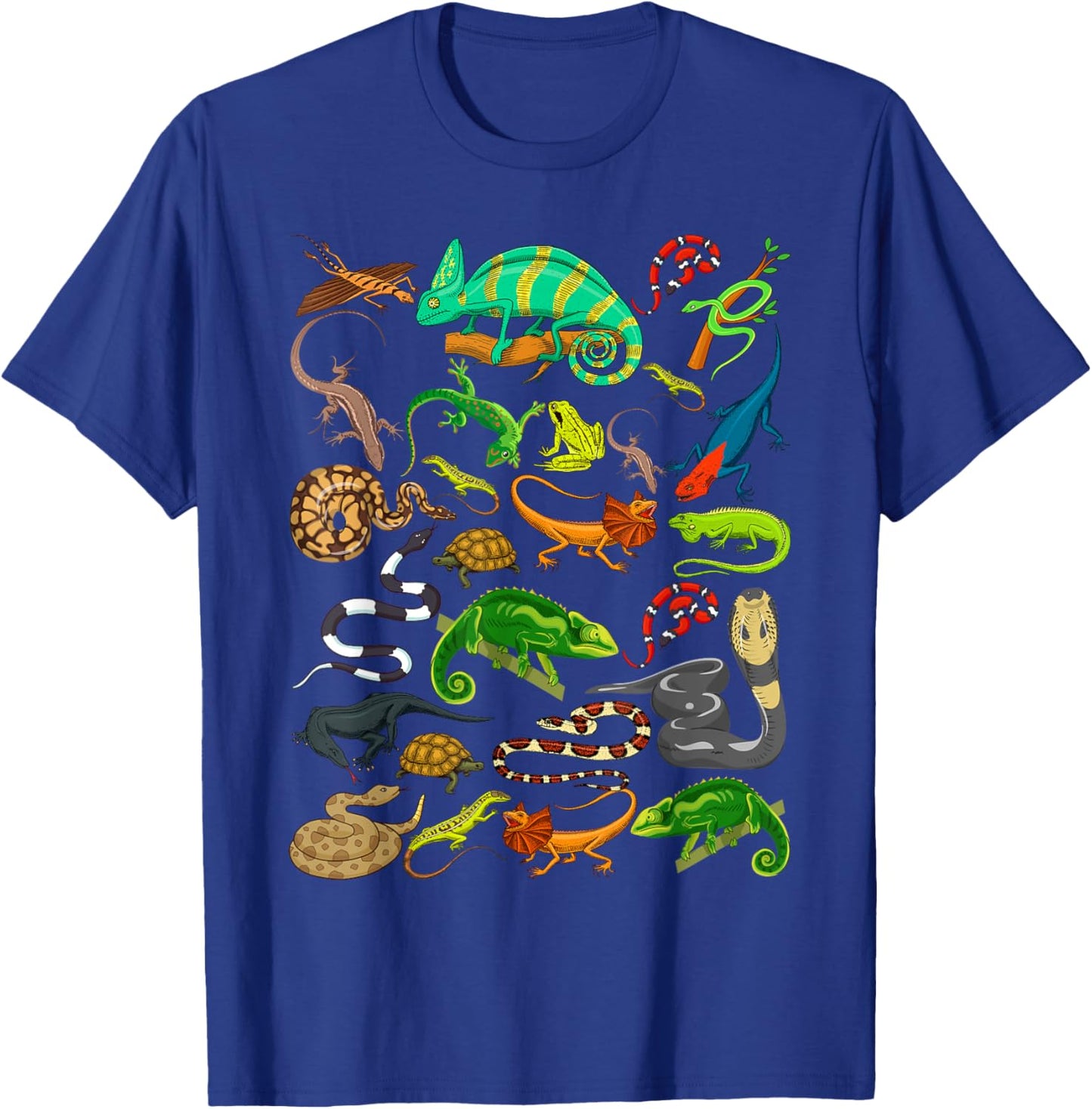 Reptile Heart Snake Lizard T-Shirt - T-Shirt | Royal
