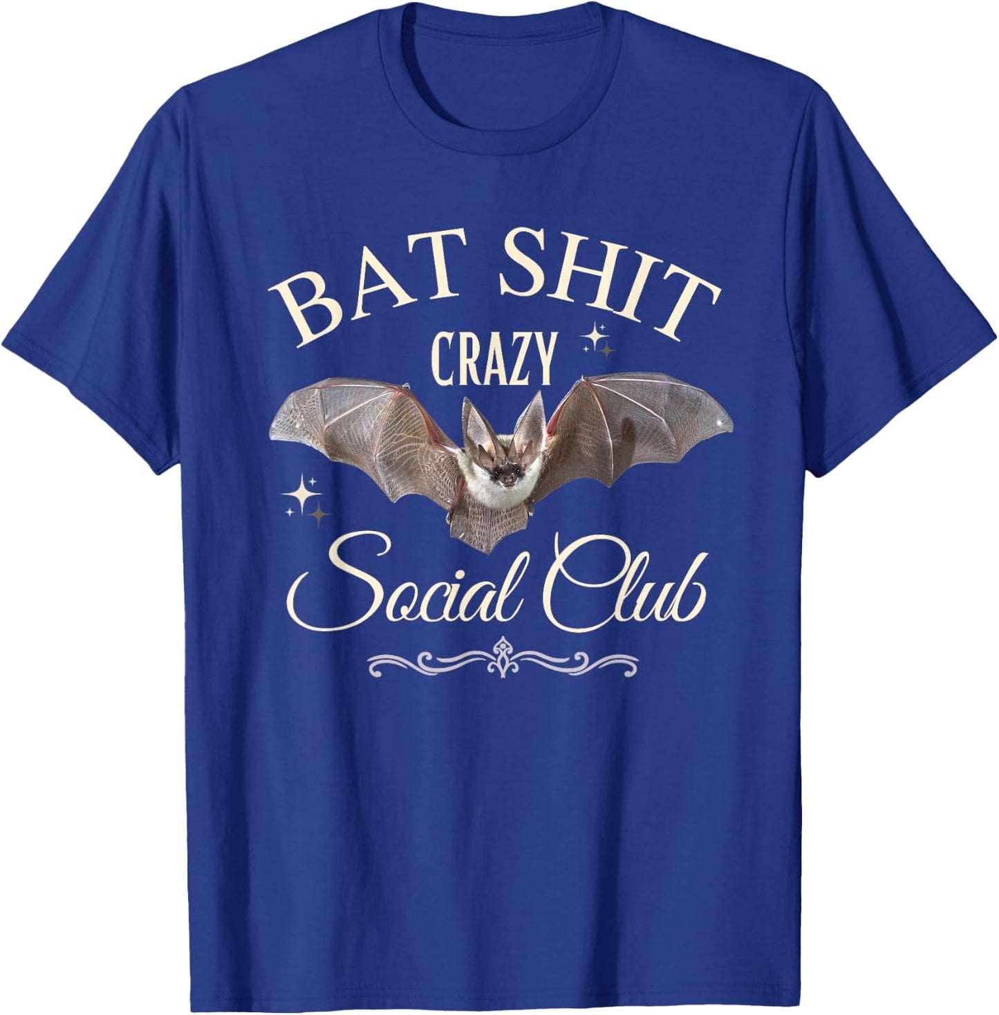 Bat Shit Crazy Social Club T-Shirt - T-Shirt | Royal