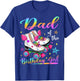 Dad Of The Birthday Girl Rolling Skate Family Matching T-Shirt - T-Shirt | Royal