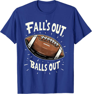 Fall's Out Balls Out Fantasy Football Men Women Kids T-Shirt - T-Shirt | Royal