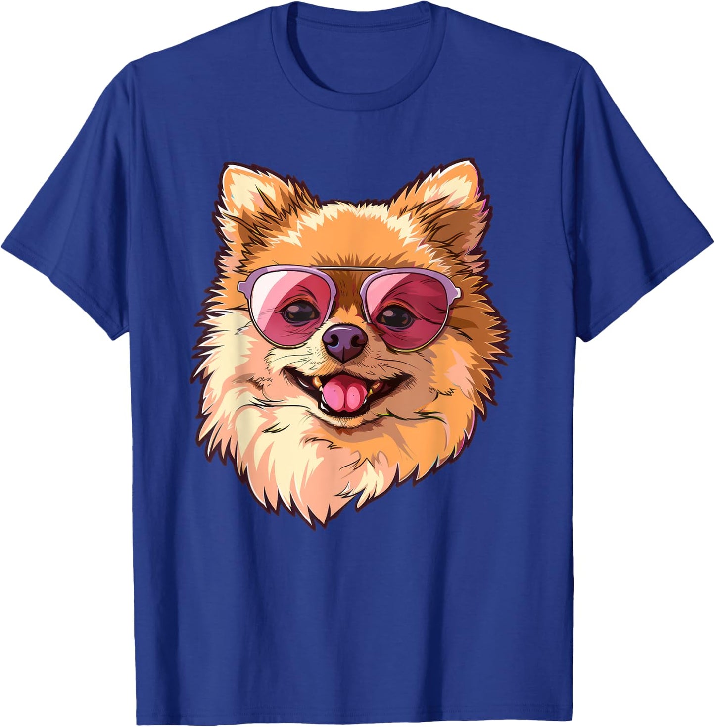 Pomeranian Dog Sunglasses Women Kids T-Shirt - T-Shirt | Royal