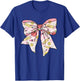 Coquette Bow Teacher Student Happy First Day Back to School T-Shirt - T-Shirt | Royal