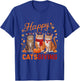 Happy Catsgiving Thanksgiving Cat Pumpkin Fall Cats T-Shirt - T-Shirt | Royal