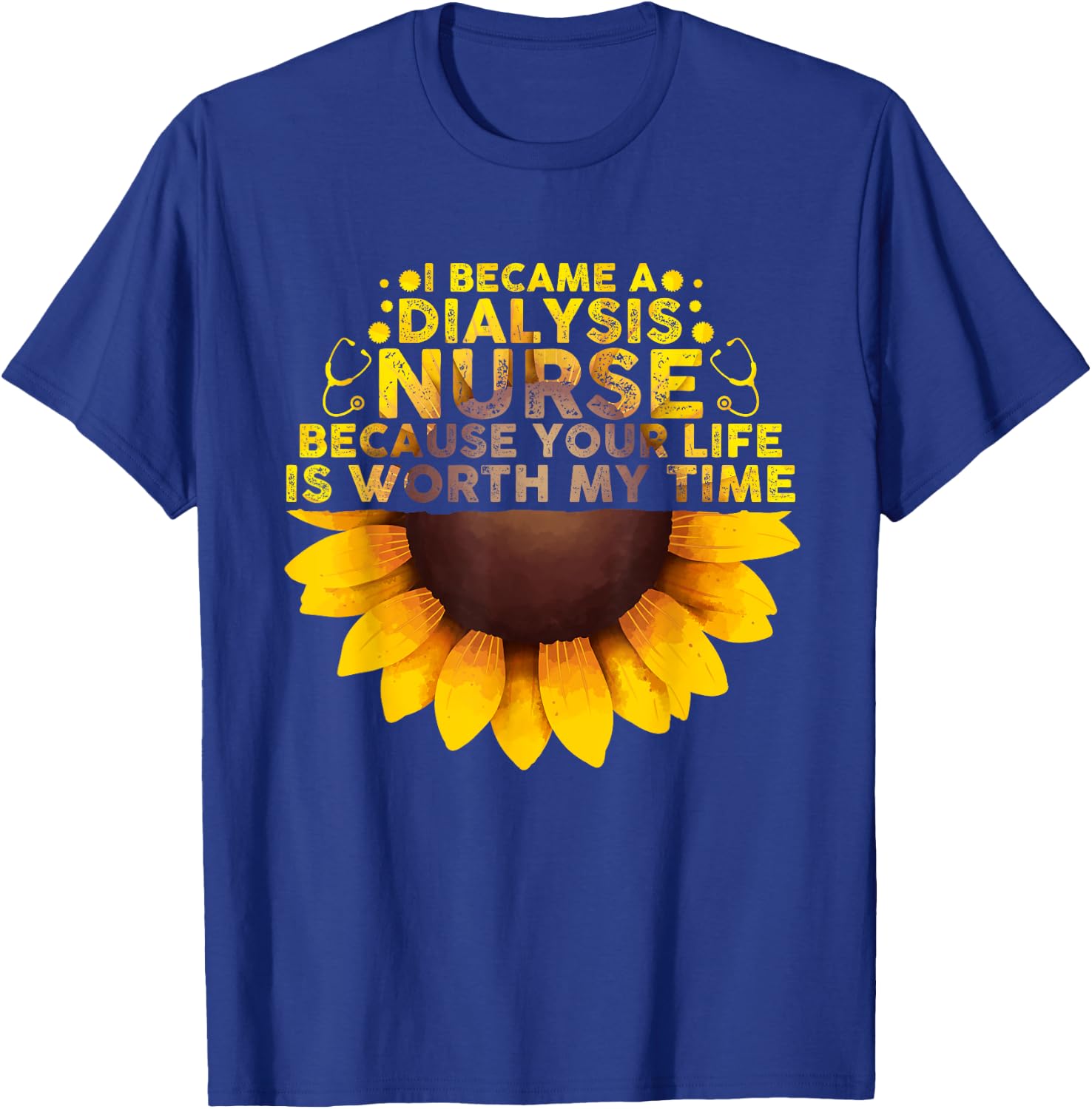 Cool Dialysis Nurse Women Kidney Nephrology Nursing T-Shirt - T-Shirt | Royal