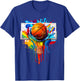 Colorful Basketball Tie Dye Color Splash Hoop Net Slam Dunk T-Shirt - T-Shirt | Royal