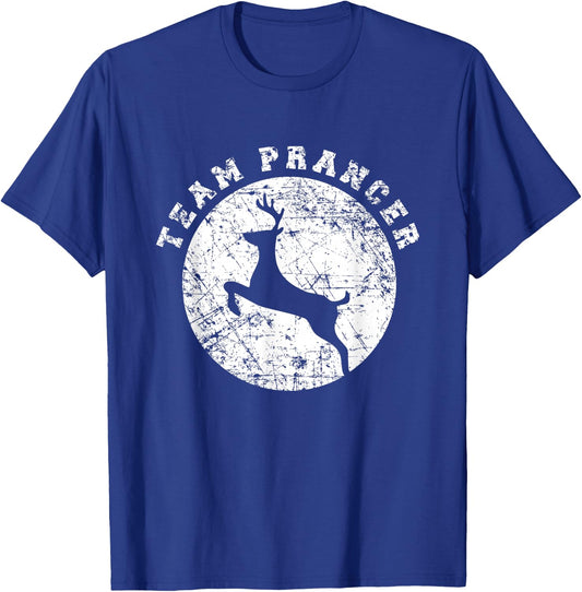 Team Prancer T Shirt, Funny Cute Christmas Gift Kids Adults T-Shirt - T-Shirt | Royal