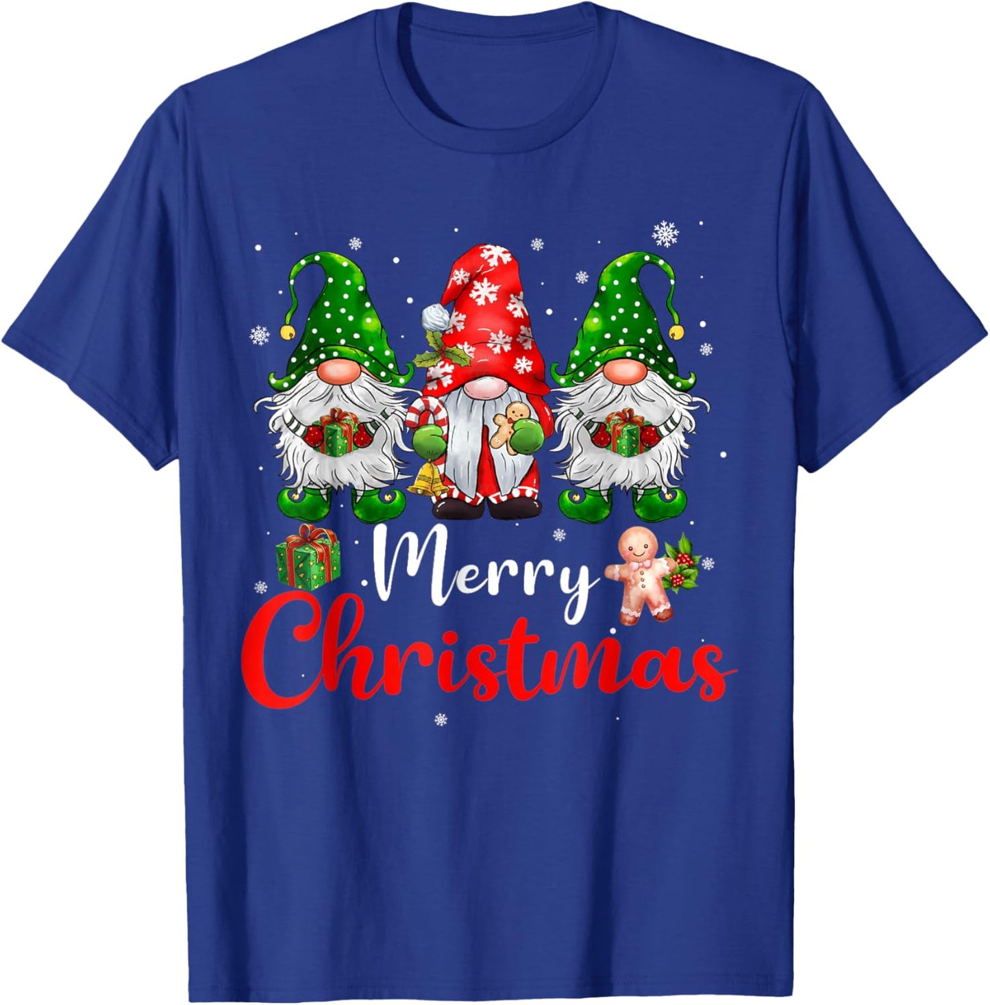 Merry Christmas Gnomes Xmas Family Men Women T-Shirt - T-Shirt | Royal