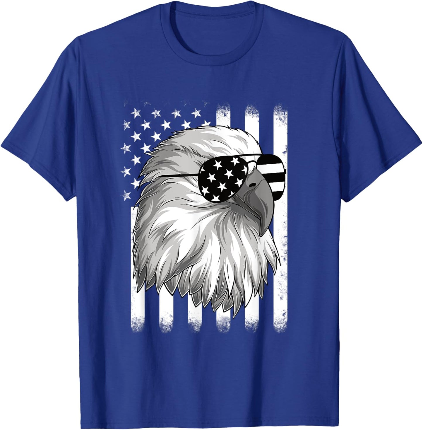 Patriotic Eagle 4th Of July USA American Flag Men Boys Kids T-Shirt - T-Shirt | Royal
