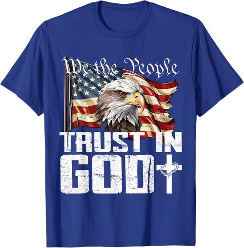 We The People Trust In God US Flag Eagle
