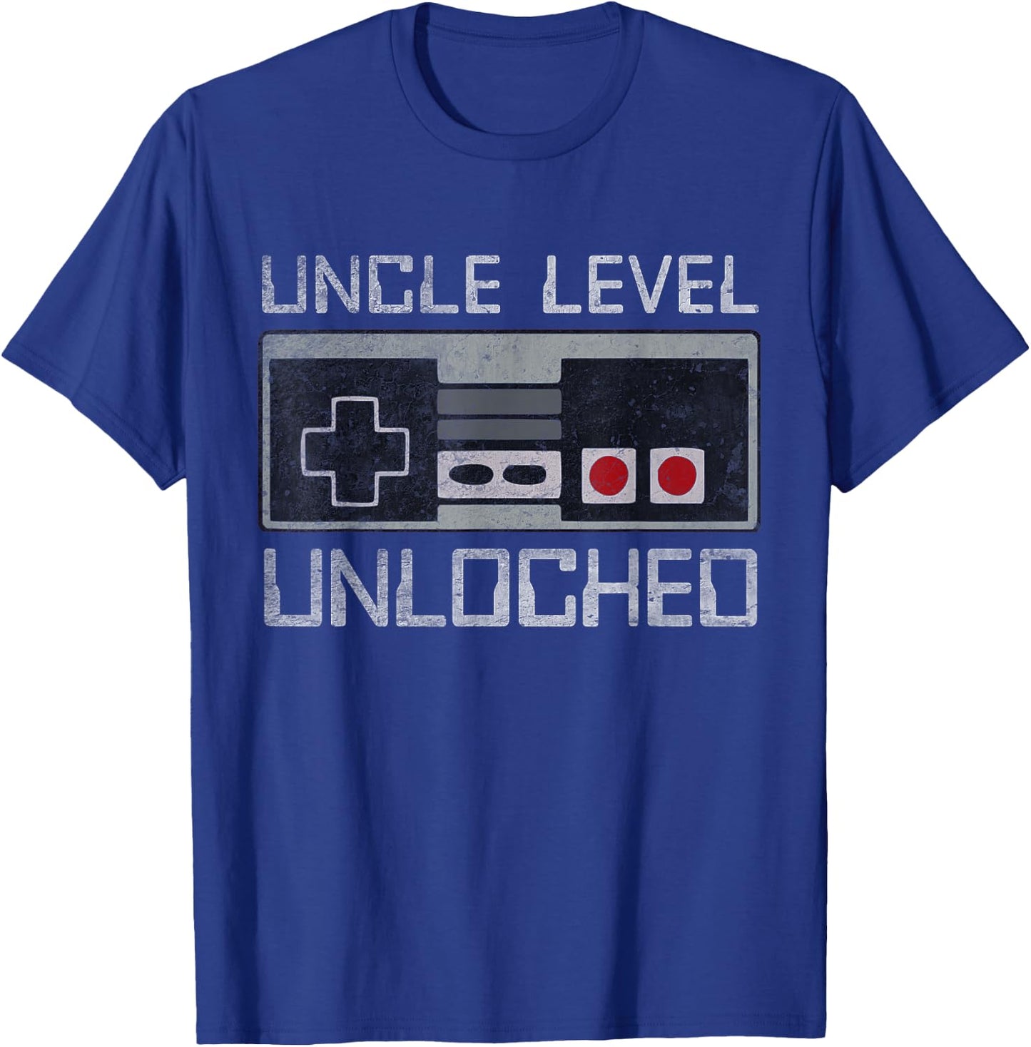 Pregnancy Announcement Uncle Level Unlocked First Time New T-Shirt - T-Shirt | Royal