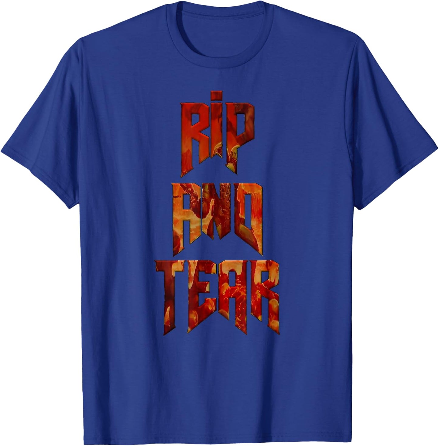 Rip And Tear Gym T-Shirt - T-Shirt | Royal