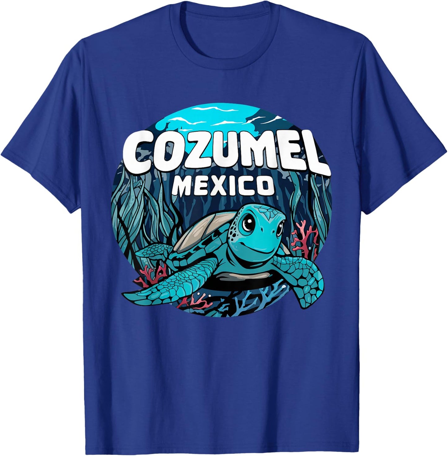 Cozumel Sea Turtle T-Shirt - T-Shirt | Royal