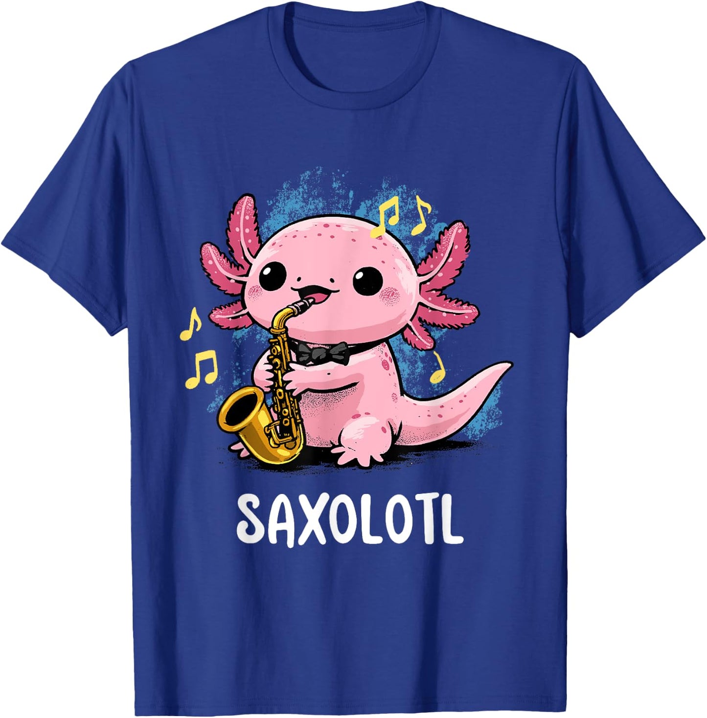 Axolotl apparel Saxolotl Saxophone Axolotl Music Sax Teacher Women Kids T-Shirt - T-Shirt | Royal