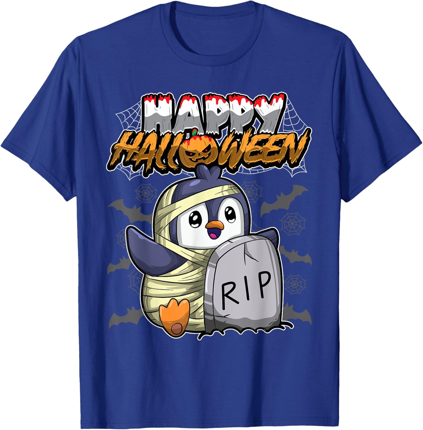 Happy Halloween - Disguised Penguin - Halloween Costume T-Shirt - T-Shirt | Royal