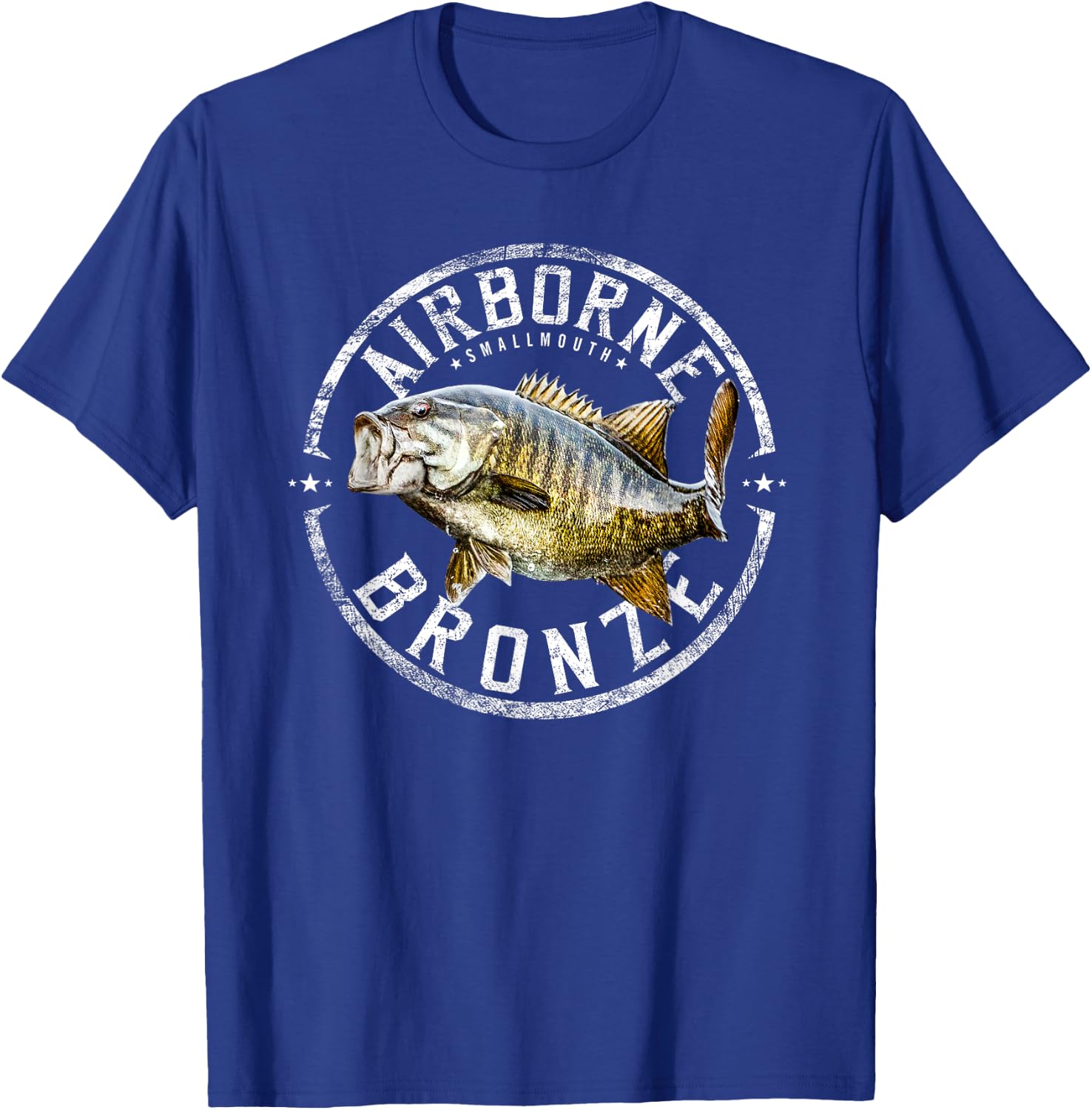 Smallmouth bass fishing angling gift T-Shirt - T-Shirt | Royal