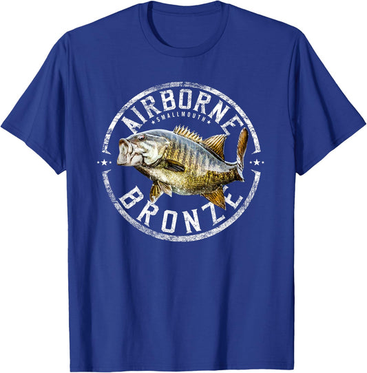 Smallmouth bass fishing angling gift T-Shirt - T-Shirt | Royal