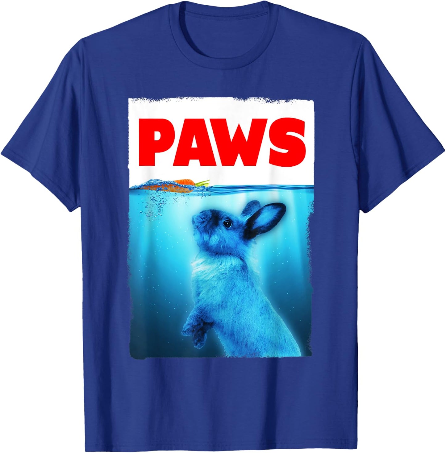Paws Rabbit Parody Carrot Chaser T-Shirt - T-Shirt | Royal