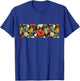 Tropical Flower Pattern Hibiscus Plumeria Flower Hawaiian T-Shirt - T-Shirt | Royal