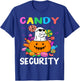 Candy Security Ghost Halloween Costume T-Shirt - T-Shirt | Royal