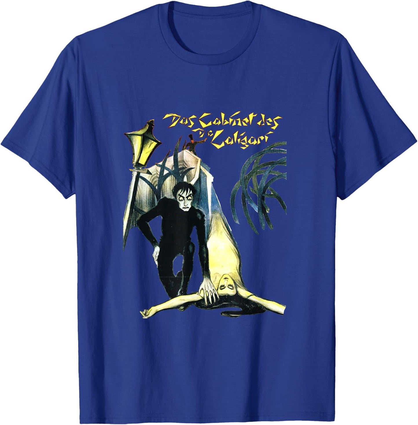 Silent Era German Expressionist Horror Cinema The Cabinet of Dr Caligari , Small, Black T-Shirt - T-Shirt | Royal