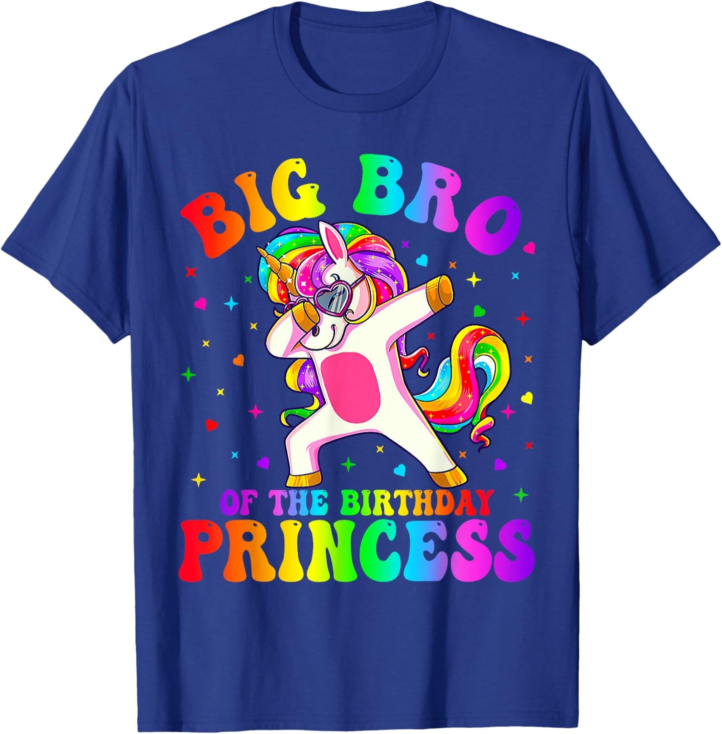 Big Brother of the Birthday Princess Girl Dabbing Unicorn T-Shirt - T-Shirt | Royal