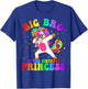 Big Brother of the Birthday Princess Girl Dabbing Unicorn T-Shirt - T-Shirt | Royal