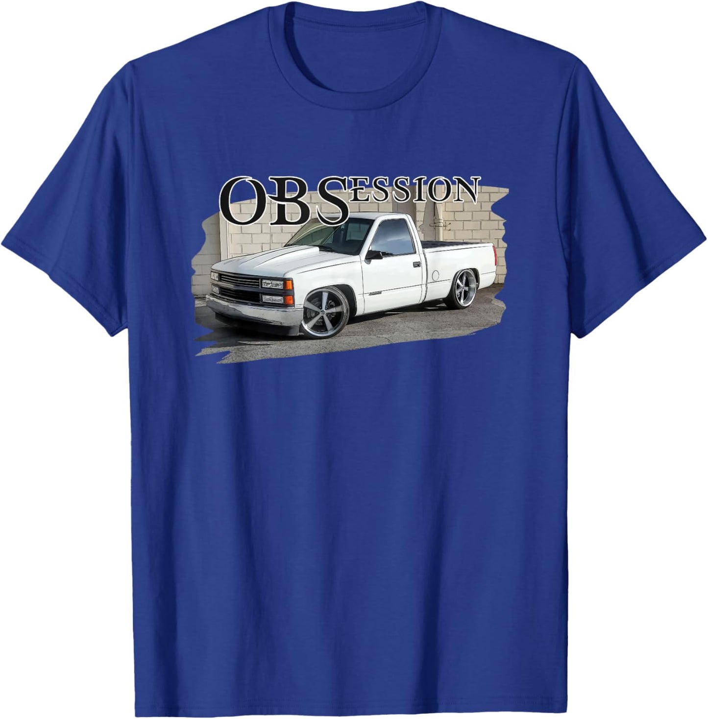 Lowered 90s Single Cab 1500 OBS Truck T-Shirt - T-Shirt | Royal