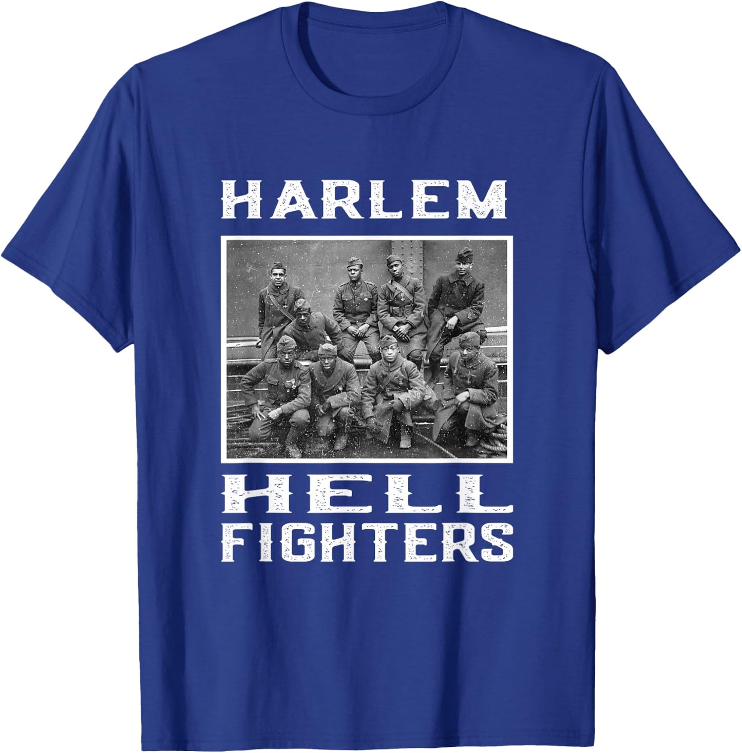 Harlem Hell Fighters Black History Pride T-Shirt - T-Shirt | Royal
