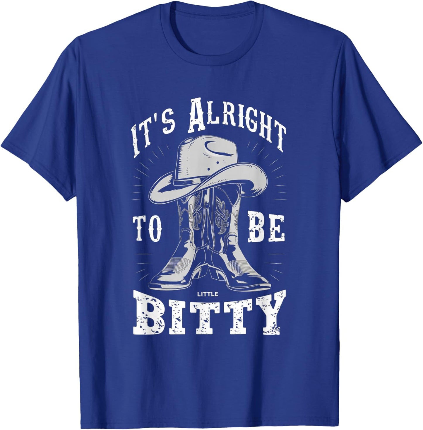 It's Alright To Be Little Bitty Retro Country Music Toddler T-Shirt - T-Shirt | Royal