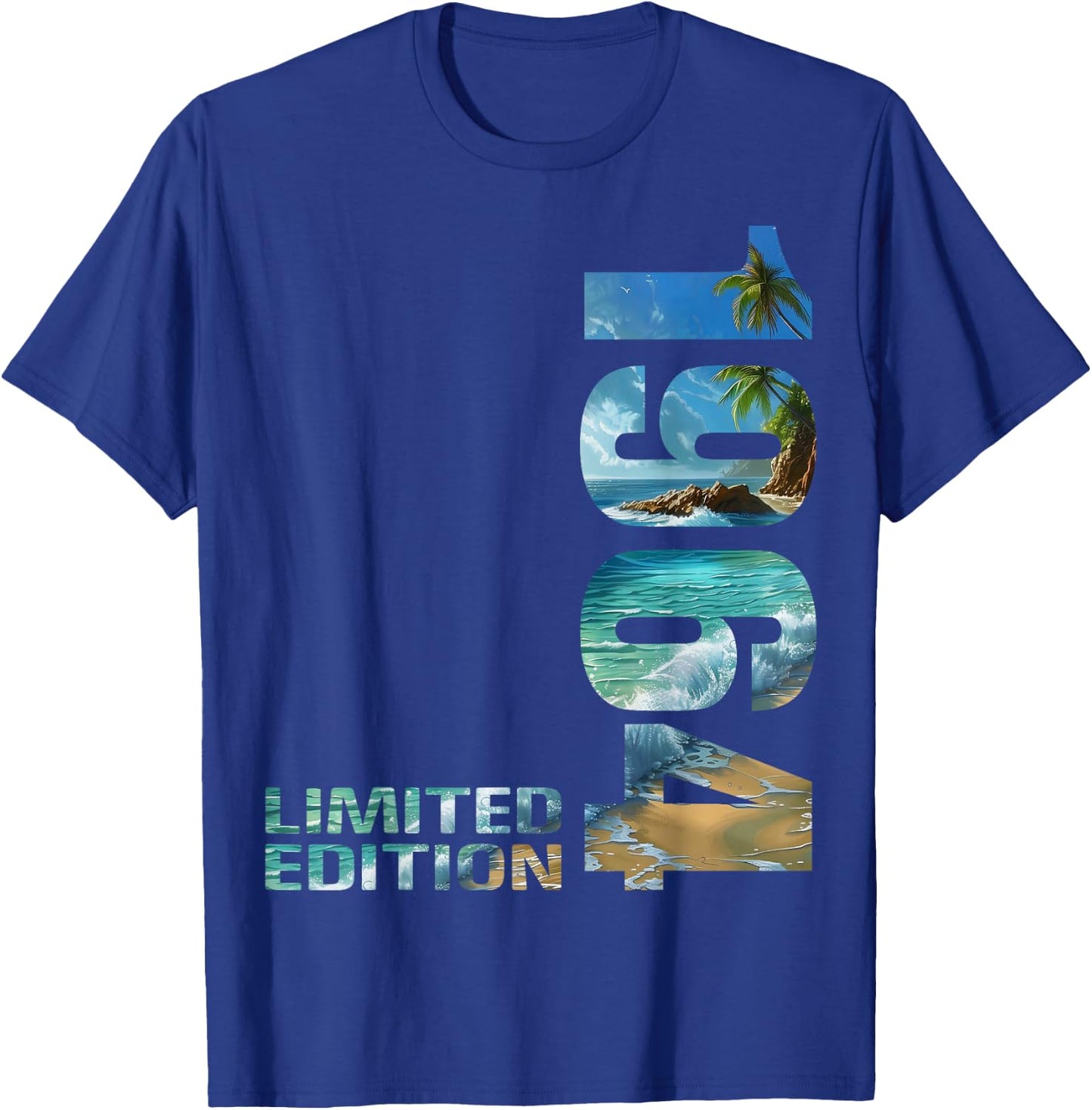 61th Birthday 1964 Limited Edition 61 Man Woman T-Shirt - T-Shirt | Royal