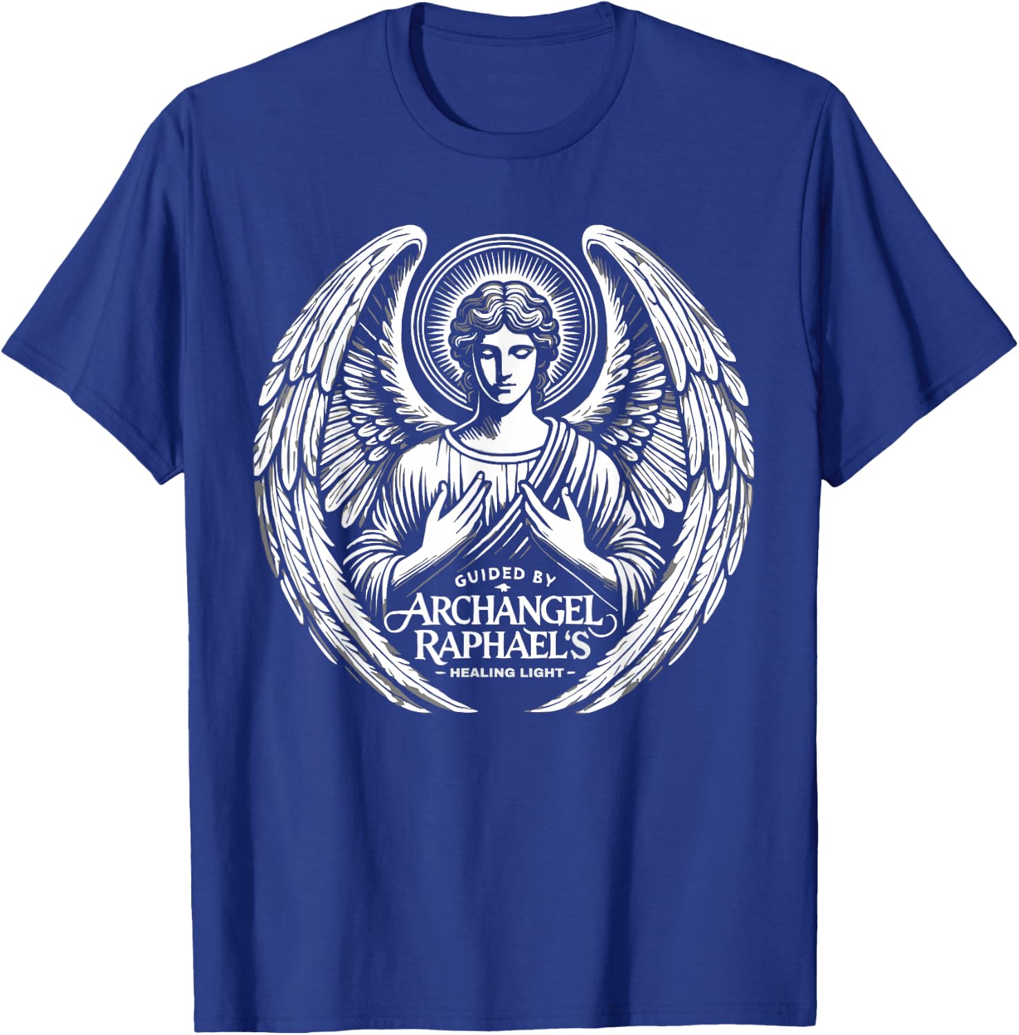 Archangel Raphael Catholic Christianity Guardian Angel T-Shirt - T-Shirt | Royal